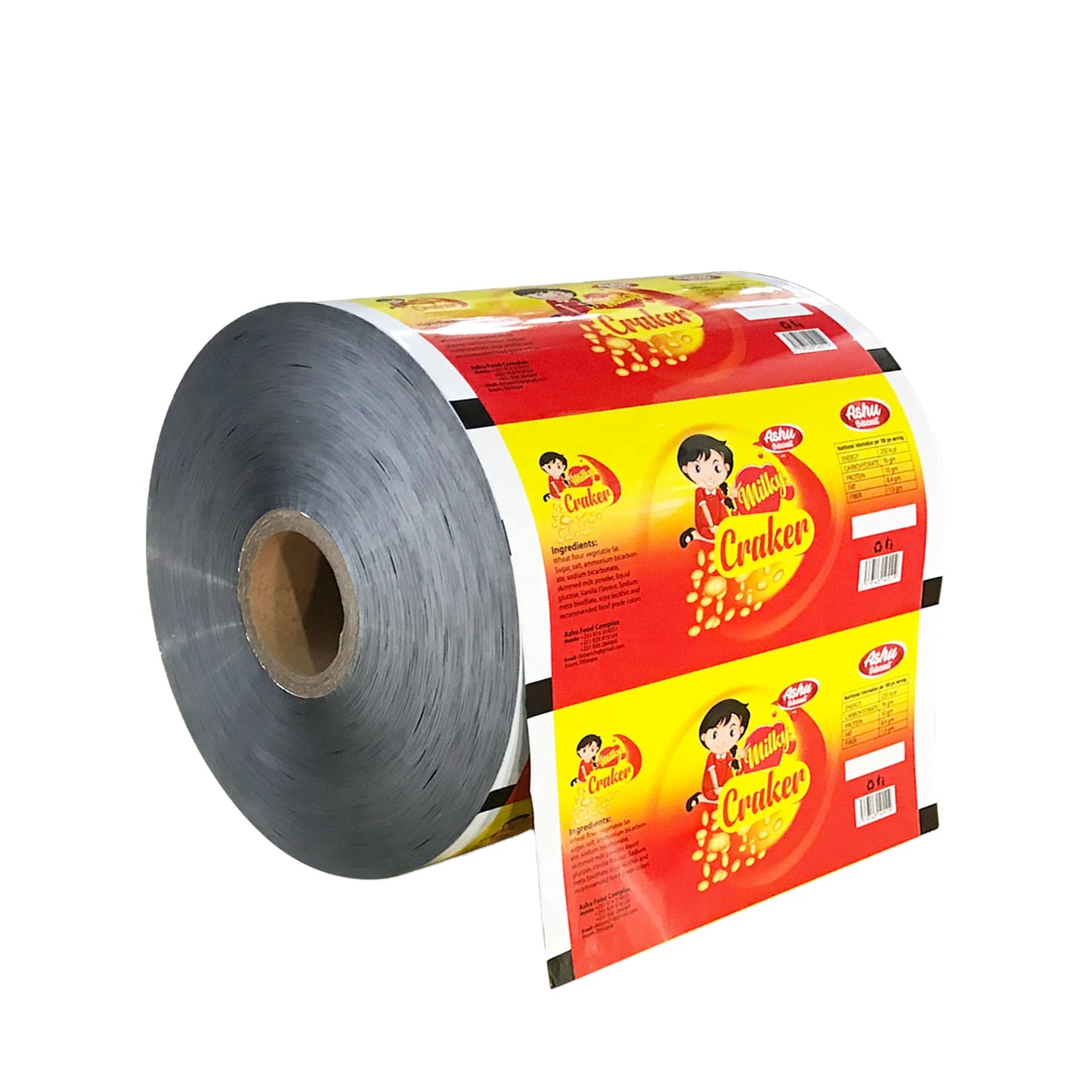 Potato Chips Tomato Crisps Food Grade Plastic Films Roll Stock For Snack Packaging