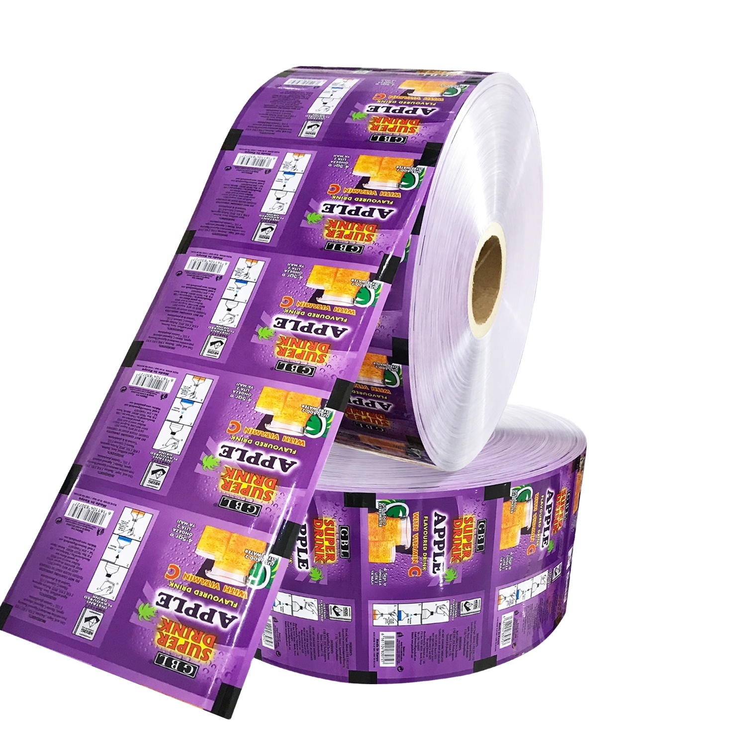 DQ PACK packaging film roll laminated material stock flexible plastic with printing food packaging food grade oem
