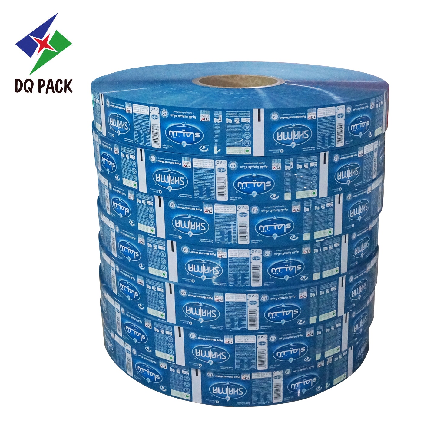DQ PACK China Factory Custom Logo Bottle PVC Shrink Label Roll Stock Film