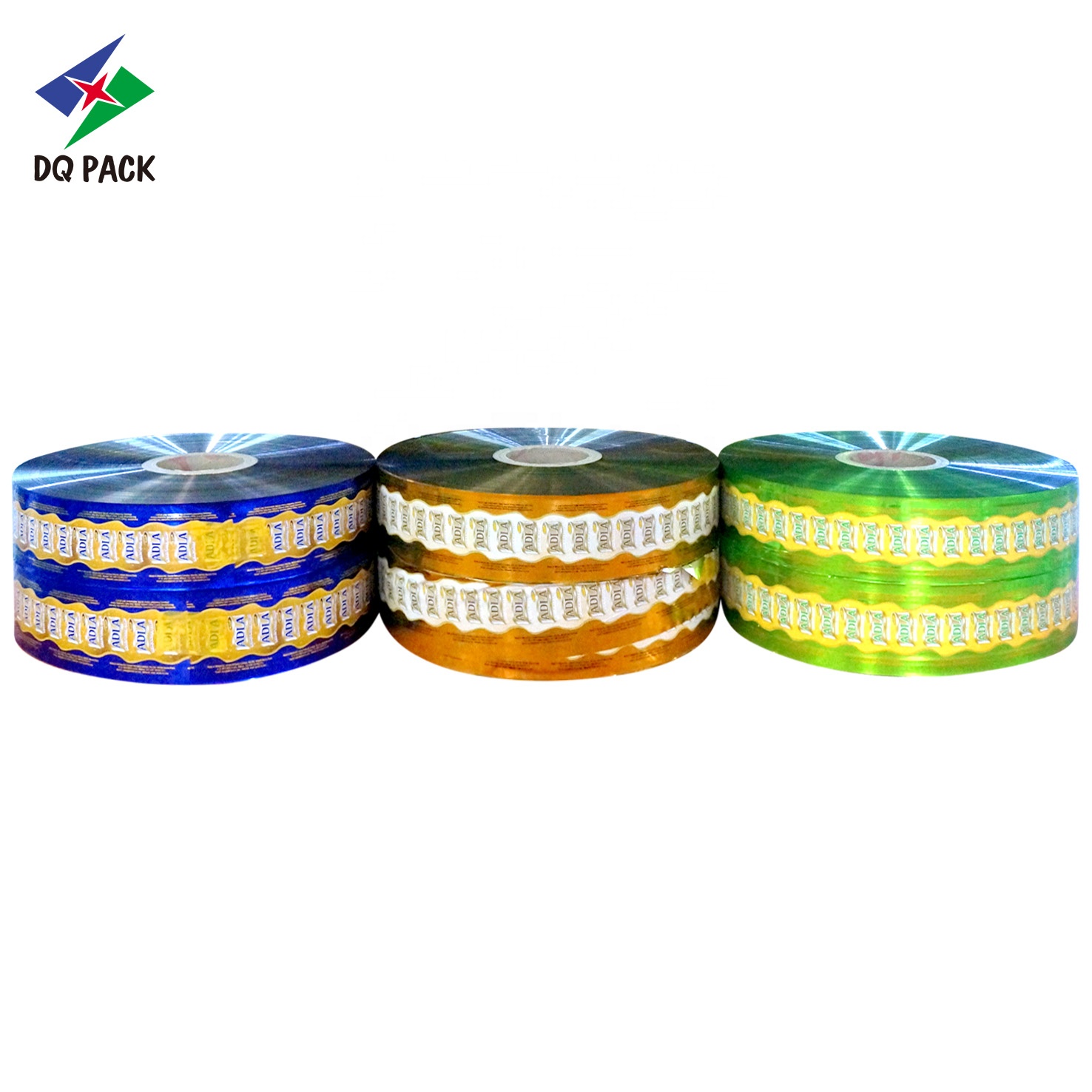 DQ PACK Customized Printed Free Sample Candy Wrapper Packaging Materials Metallized PET Twist Film Roll