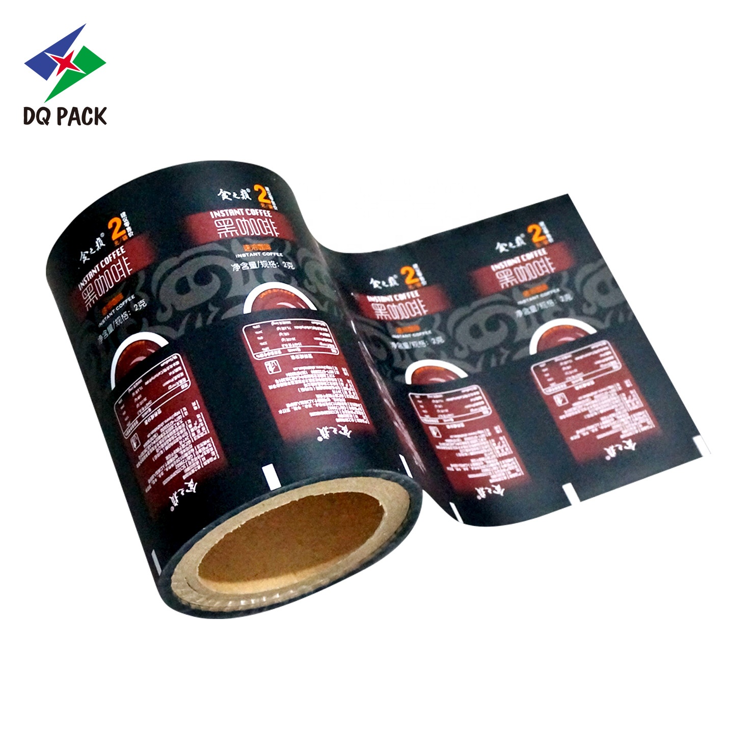 DQ PACK Coffee Powder food Packaging Roll Stock Film Metallized Laminated Material Film