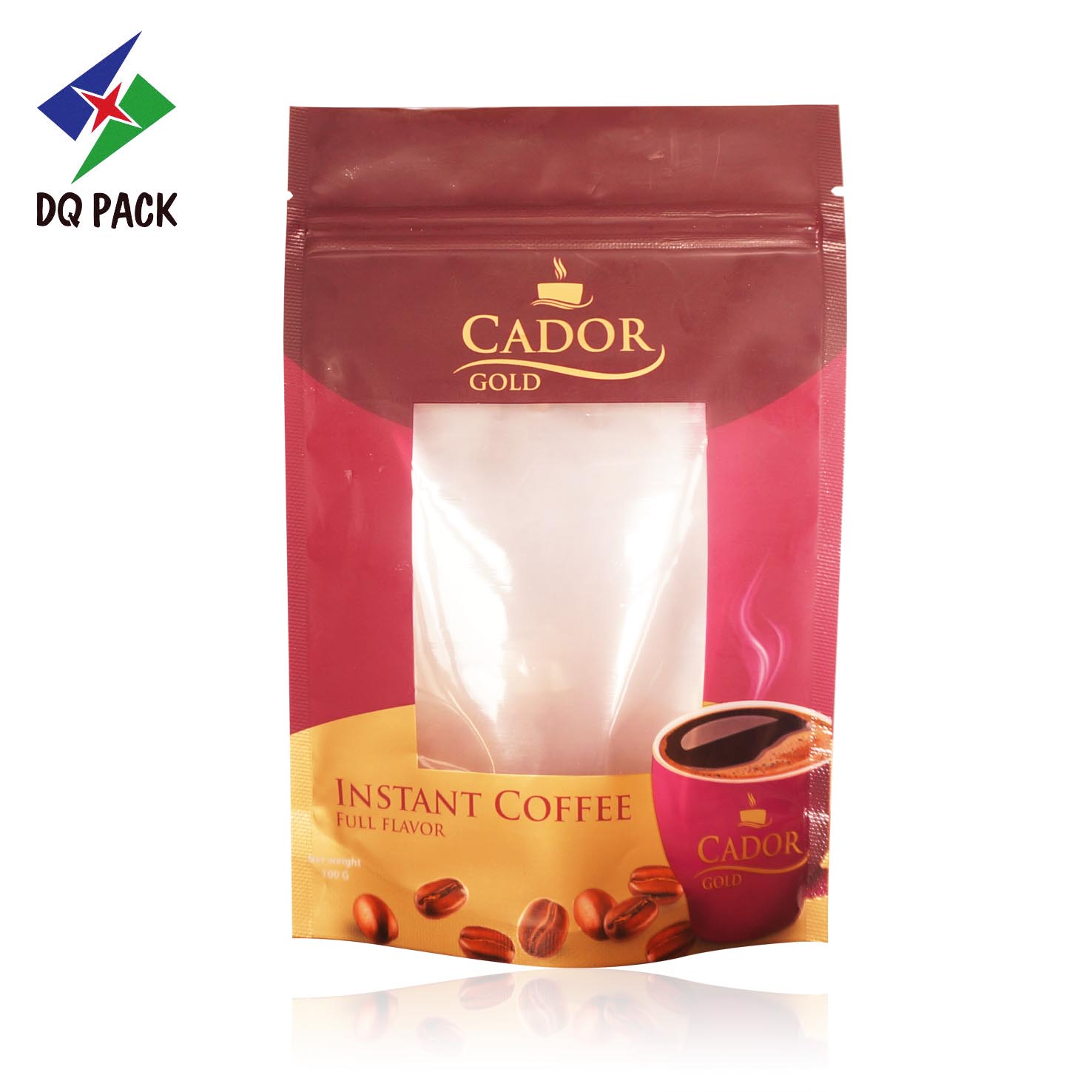Food Packaging Bag Manufacturer Plastic Stand Up Pouch For Coffee Packaging Bag