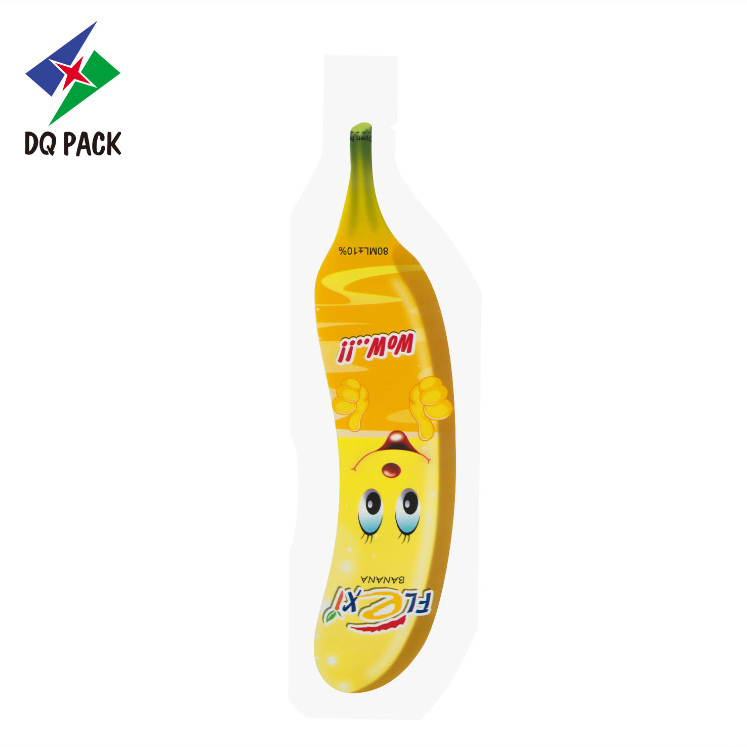 DQ PACK Custom Food Grade PET PE Fruit Shape Bag Special Injection Bag For Juice Beverage