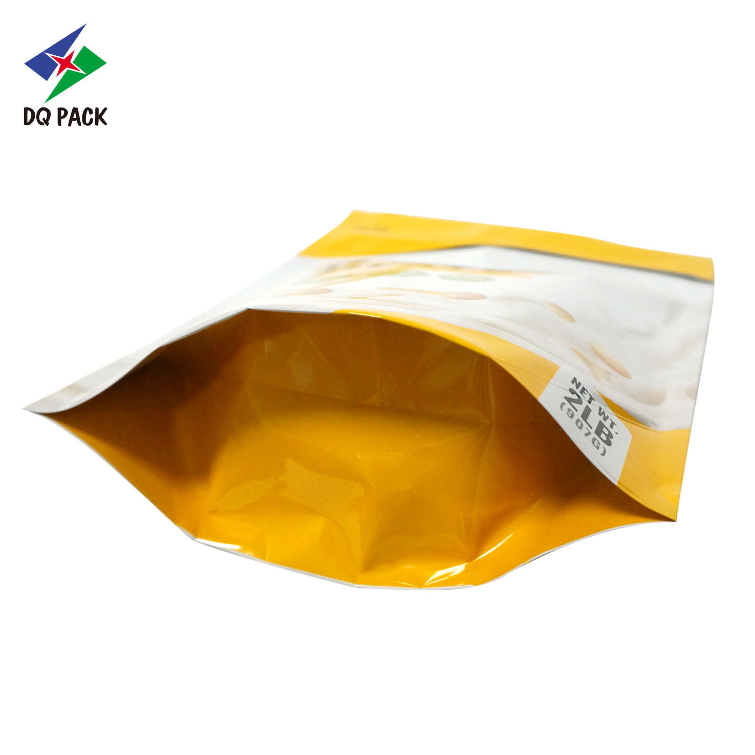 Snack Packaging Pouches Doypack Stand Up Zipper Pouch Soy Isolate Powder Plastic Packaging Bag