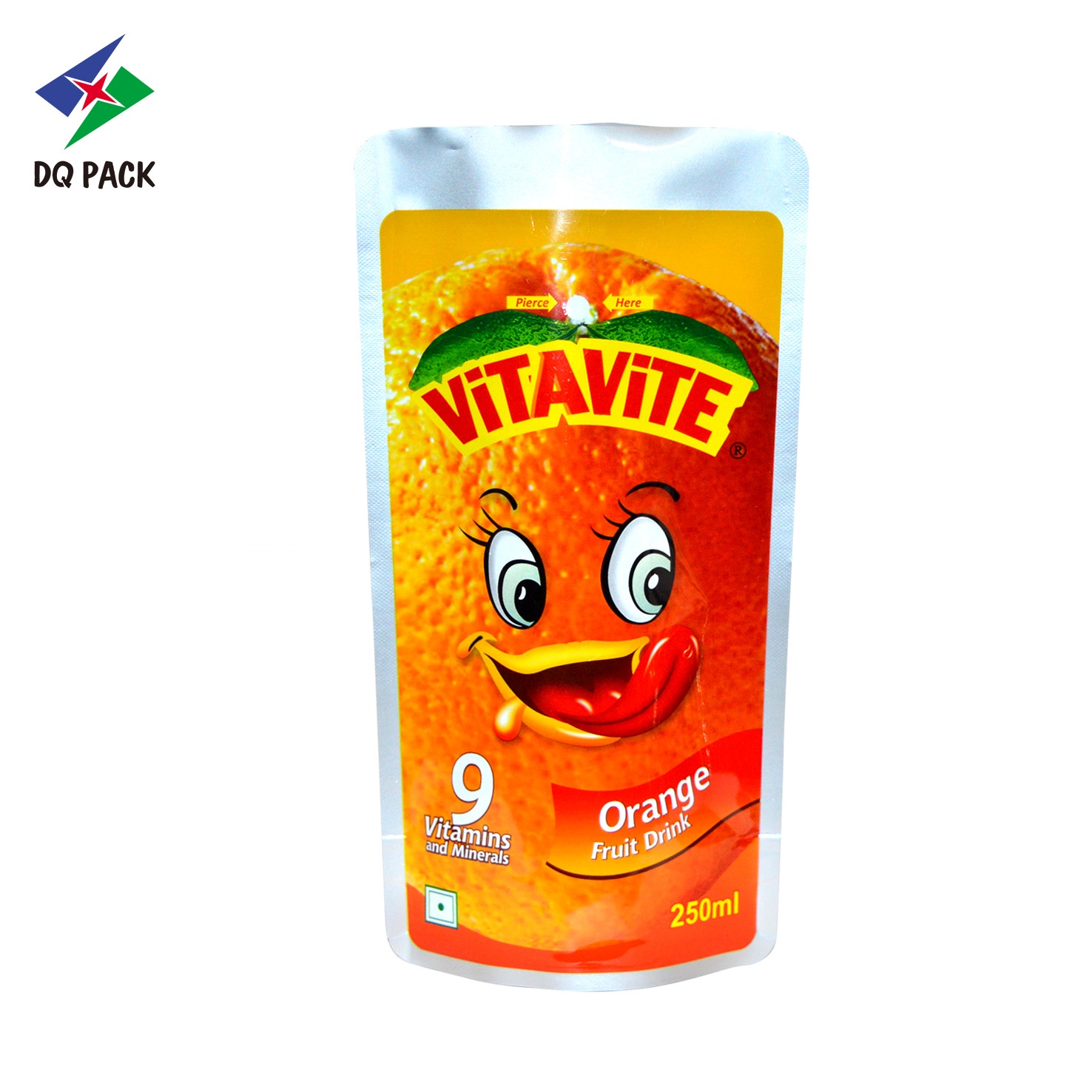 DQ PACK Customized China Supplier Juice Fruit Packing Plastic Packaging Bag PET/AL/NY Perforated bags