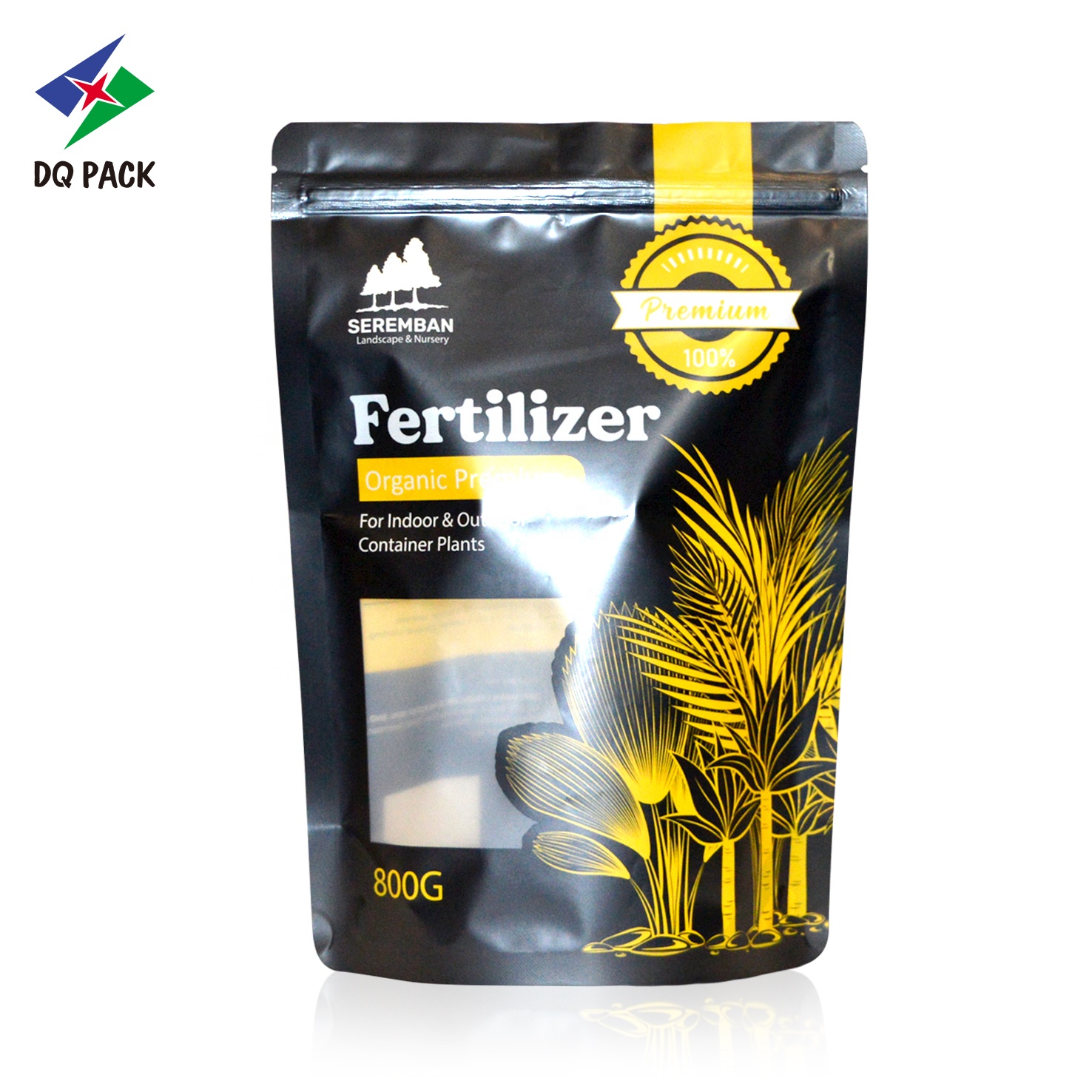 DQ PACK Manufactures Sell Stand Up Pouch PE/PP Food Packaging Bag With Tear Notch