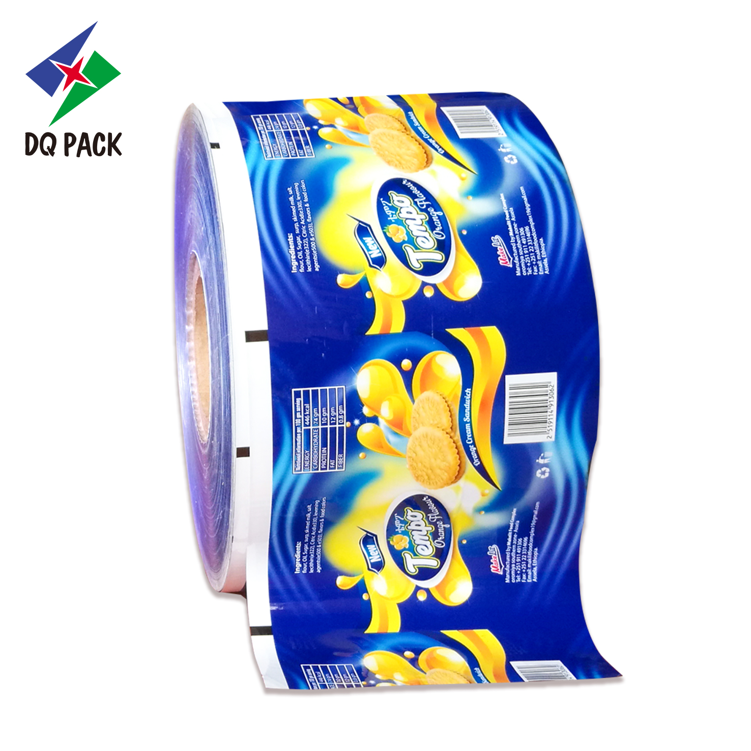 DQ PACK Customized Printed BOPP/CPP Laminating Aluminized Film Roll Ice Cream Popsicle Packaging Plastic Film