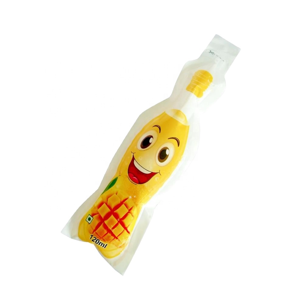 DQ PACK 80ml 90ml 100ml 120ml Juicy fruit edible shape pouch plastic packaging bag  injection bag for jelly Ice