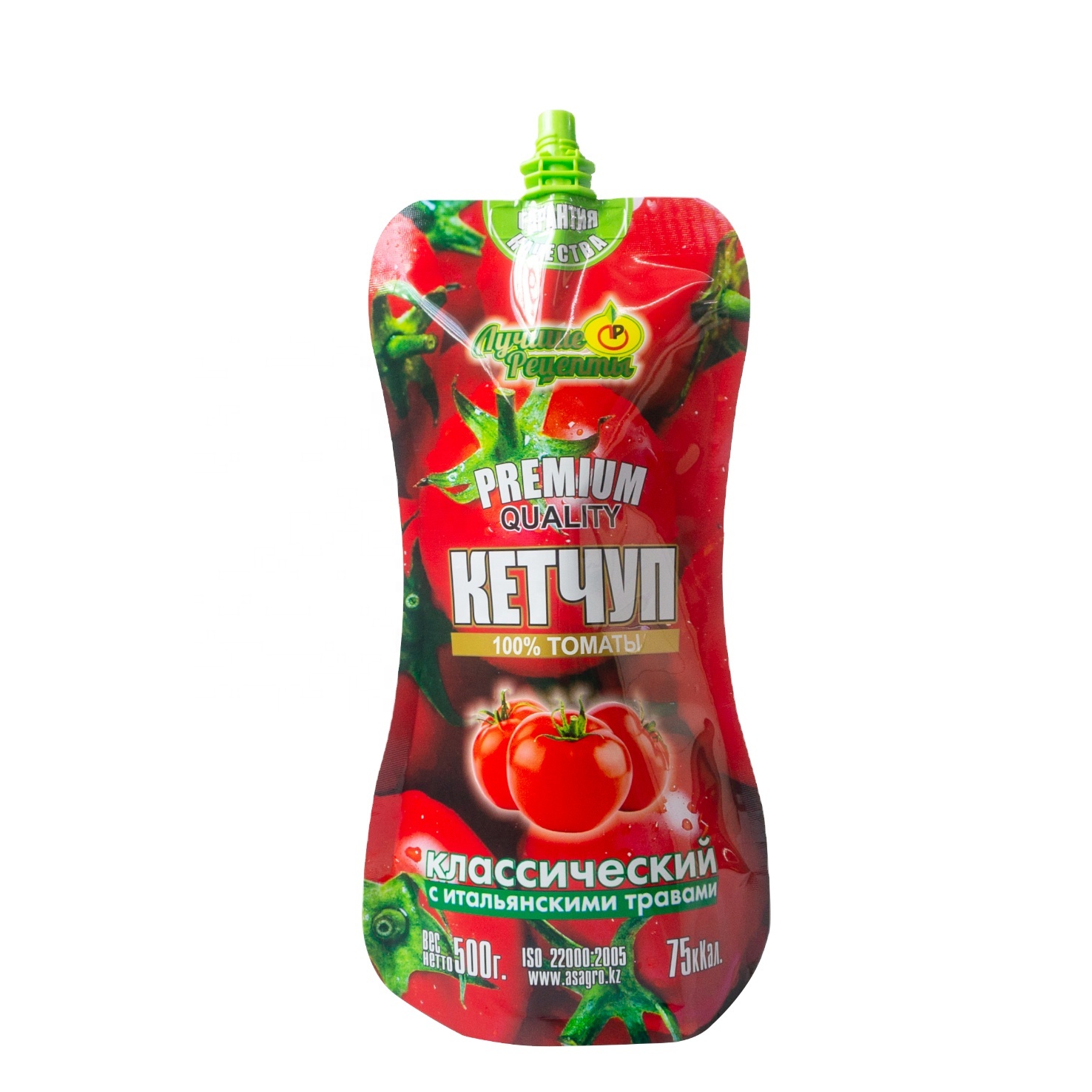 DQ PACK Custom printed ketchup packaging spout pouch for tomato sauce packaging food pouch