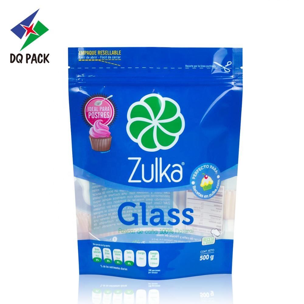 DQ PACK Flexible packaging stand up zipper bag for snacks