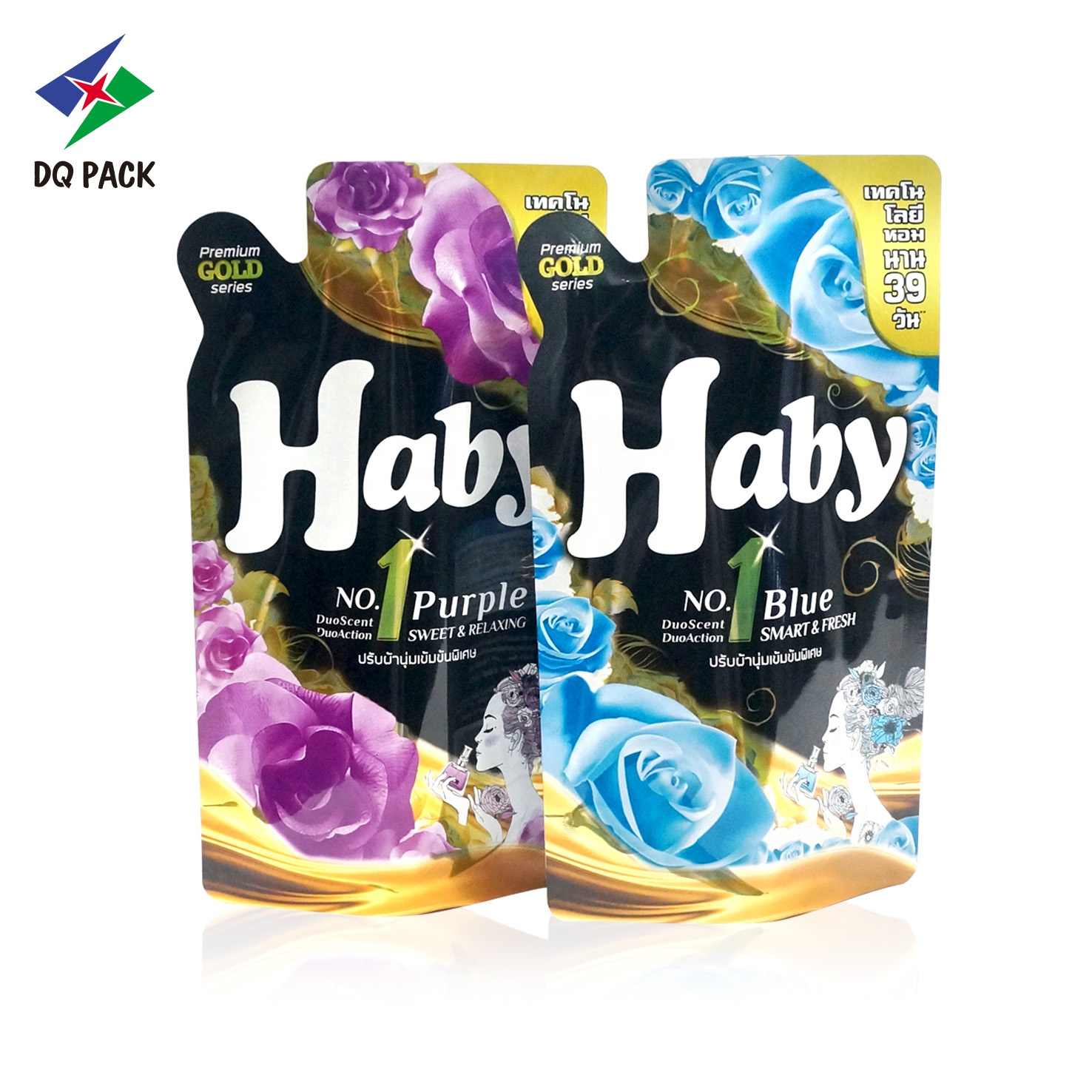 Custom Printed Wholesale Plastic Stand up Pouch Bag Doypack  For Liquid  Laundry Detergent