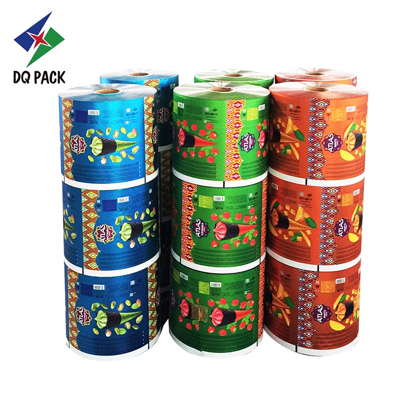 China suppliers DQ PACK juice plastic film roll for food packaging stock