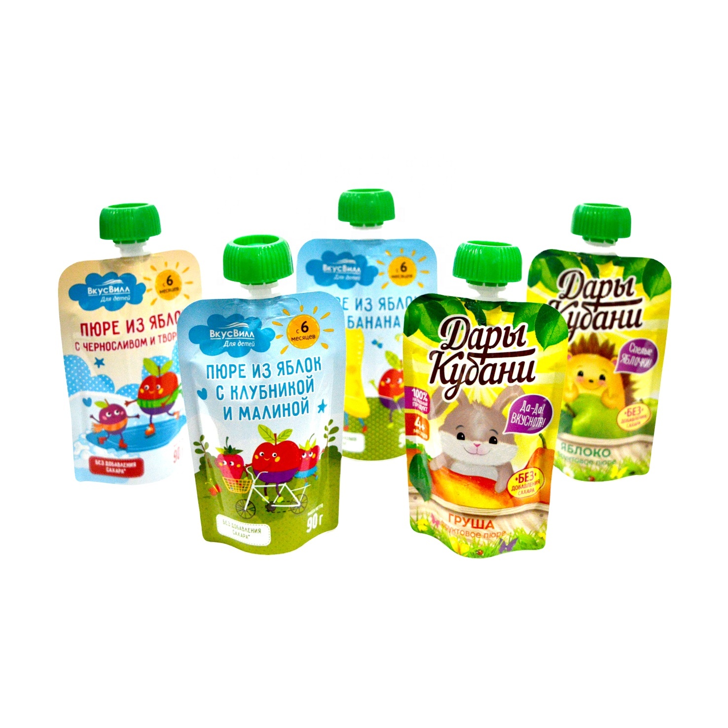 DQ PACK Plastic packaging bag Juice drink baby food pouch stand up spout pouch packaging bag