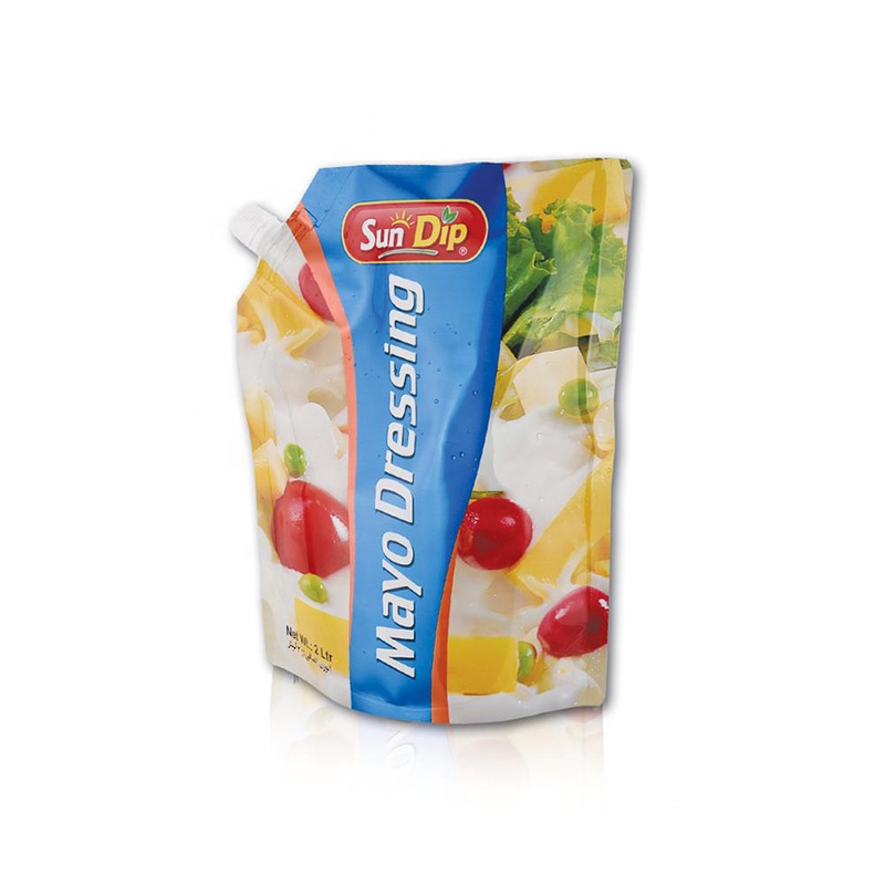 Guangdong wholesale stand up pouch with spout for sauce packaging