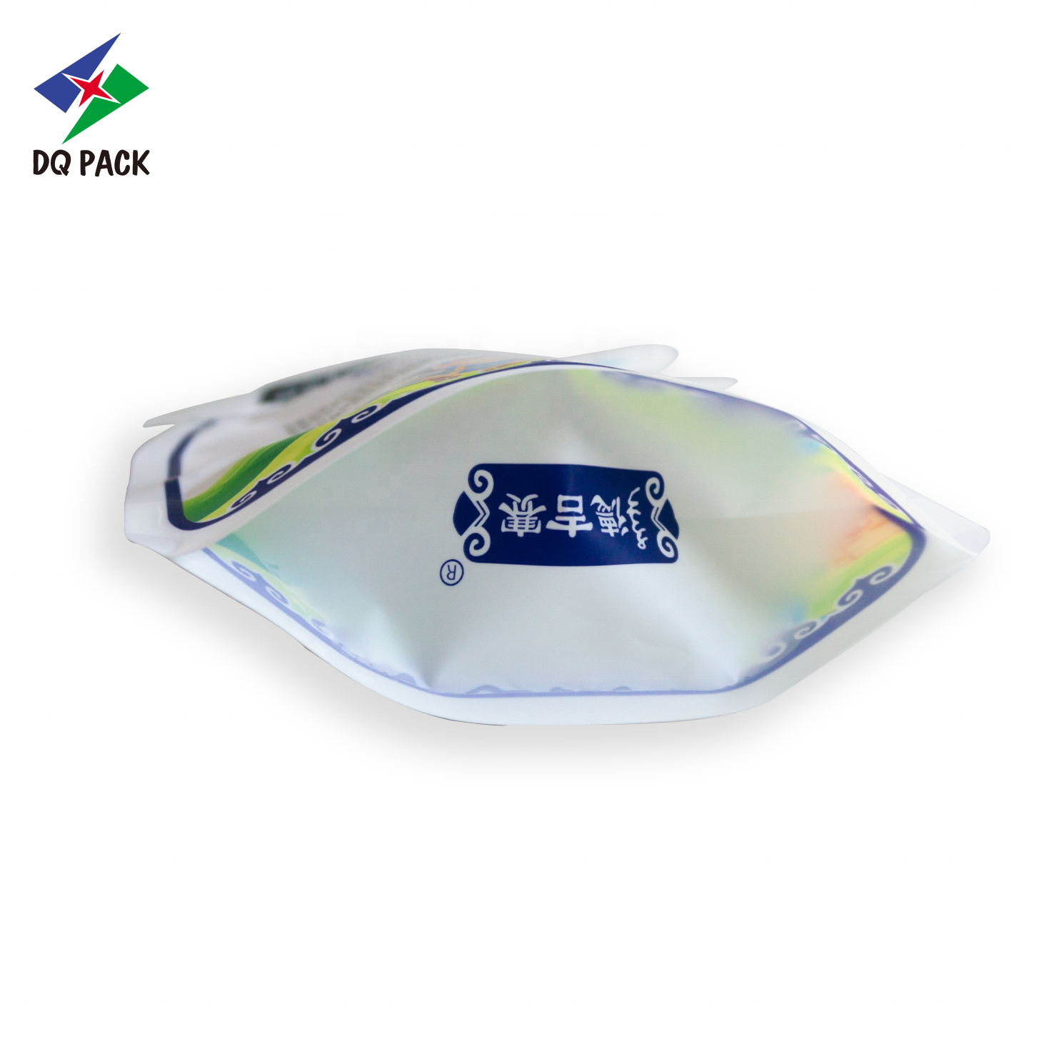 DQ PACK Wholesale Reseal Plastic Mylar bags Stand Up Bottle Shape Pouch Doypack with zipper for candy packaging