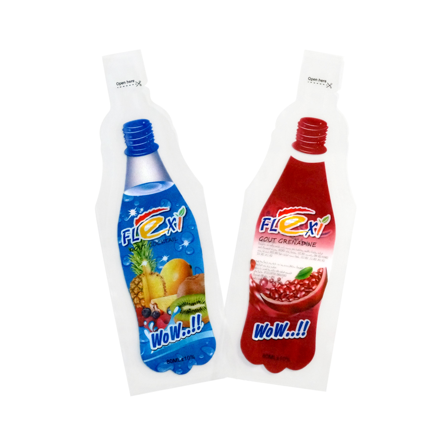 DQPACK Custom Design Drink Pouch Juice Plastic Packaging bag Injection Bag For Different Flavor Juice