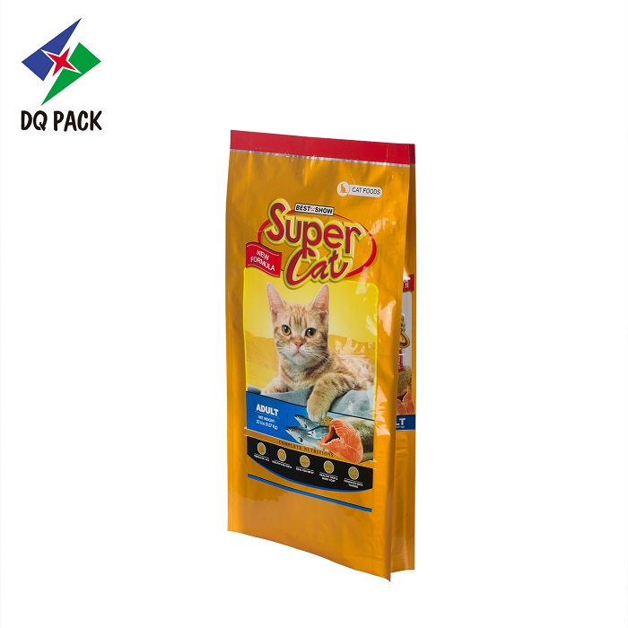 DQ PACK Flexible packaging plastic pouch four side seal bag pet food bag