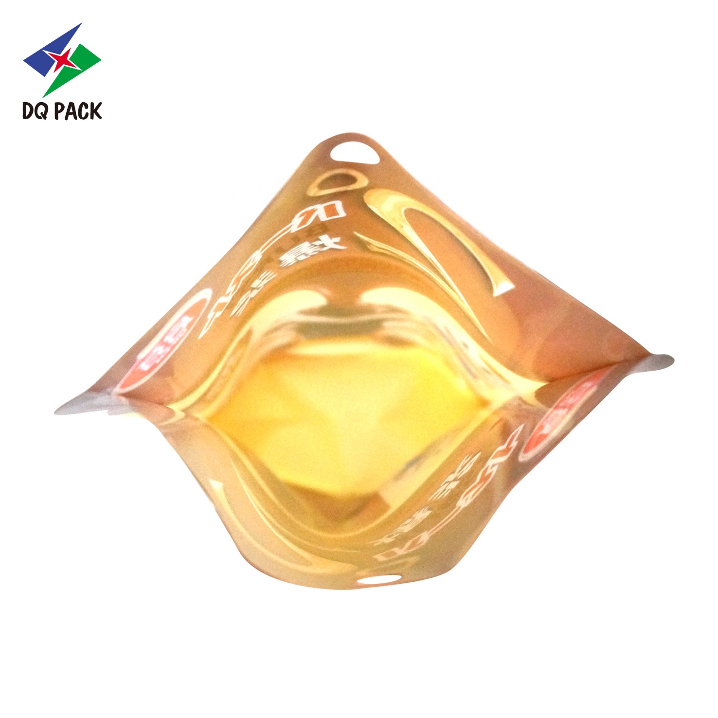 DQ PACK Wholesale Reseal Plastic Mylar bags Stand Up Bottle Shape Pouch Doypack with zipper for candy packaging