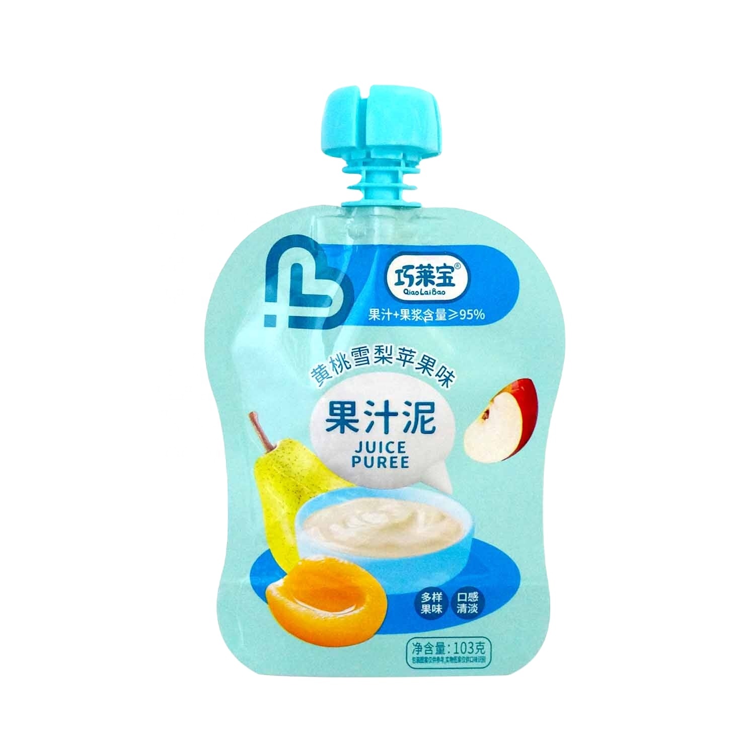 DQ PACK OEM Printing Stand Up Spout Pouch Yogurt Jelly Plastic Packaging Bag  Baby Food Mylar Bag