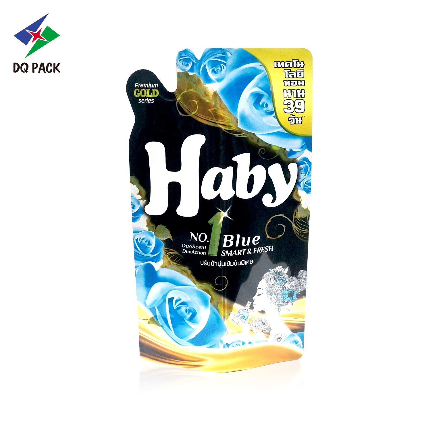 Custom Printed Wholesale Plastic Stand up Pouch Bag Doypack  For Liquid  Laundry Detergent