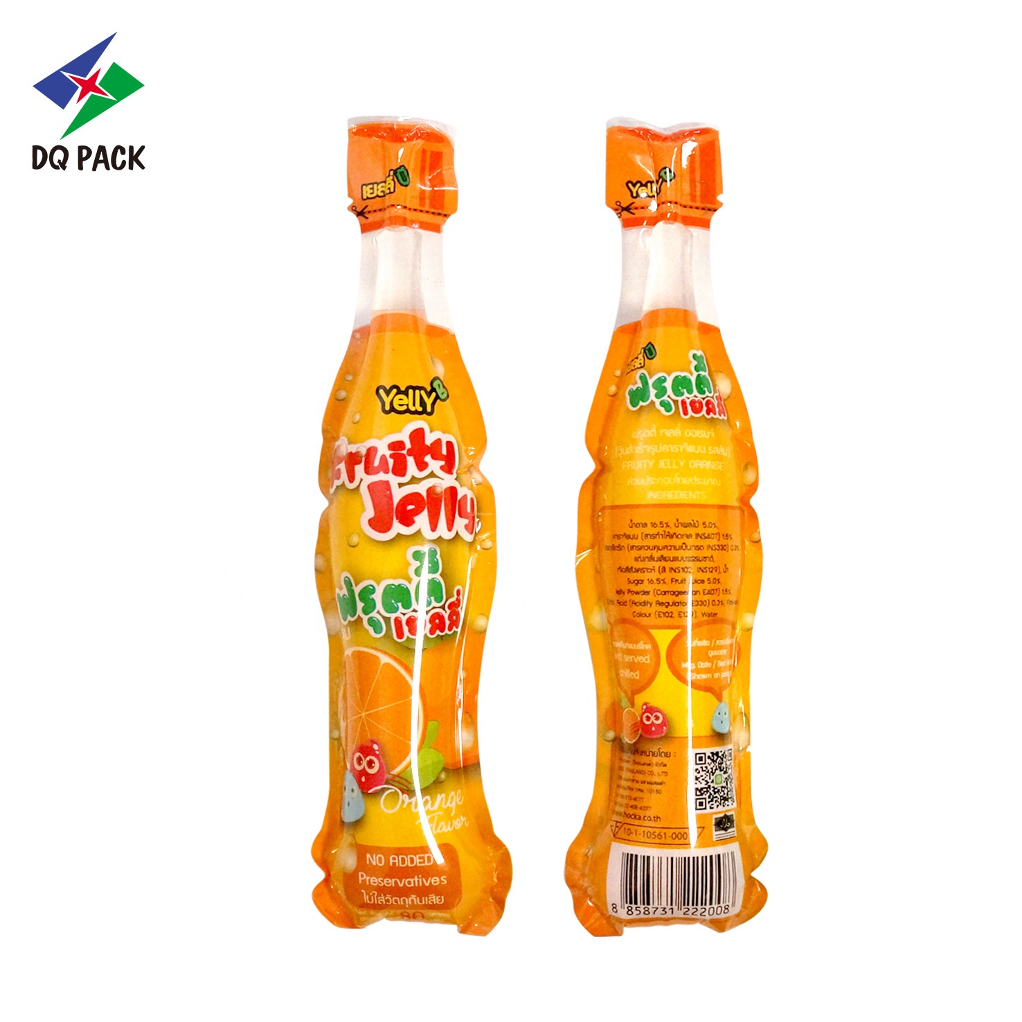 DQ PACK Custom Printed 80ml Beverage Juice Drink pouch Liquid Heat Seal Injection Pouch Fruit Packing Plastic Bag