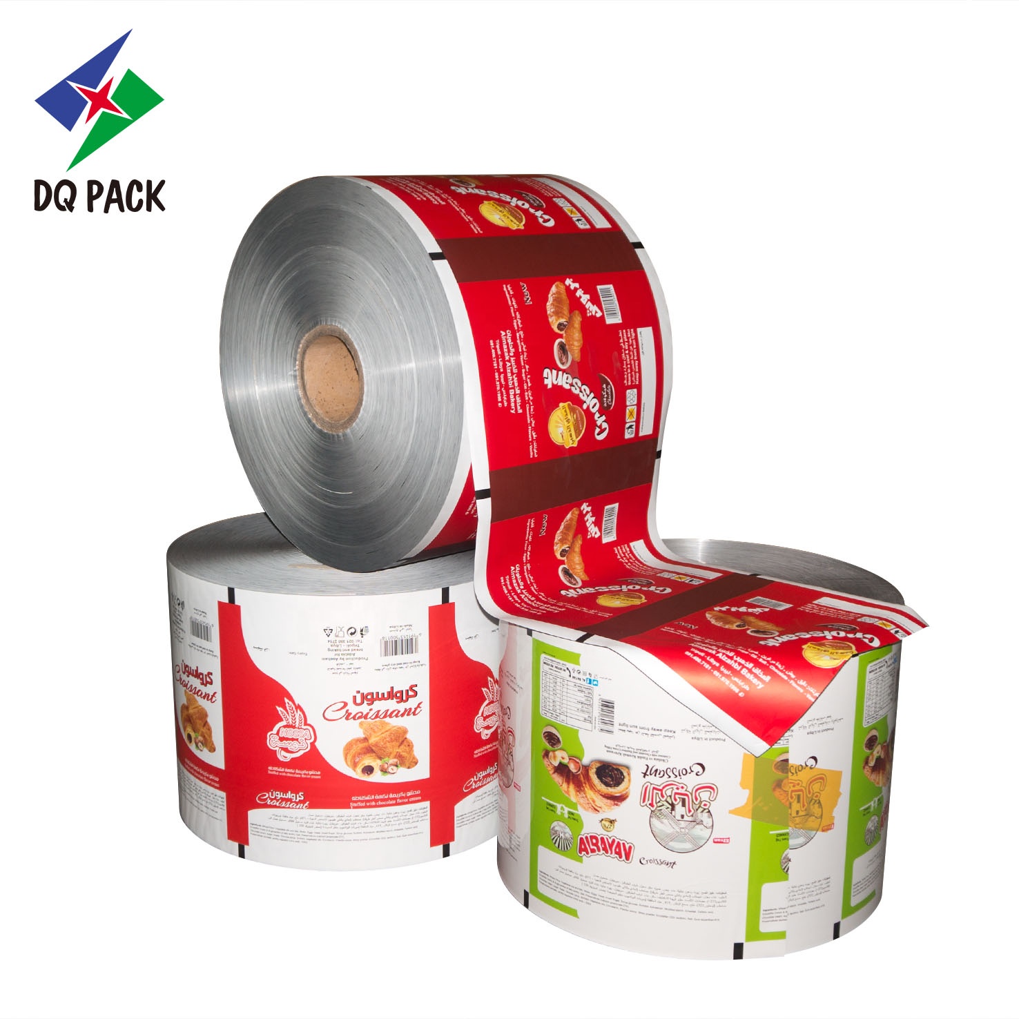 DQ Pack Hot Sale Bread Food Wrap Metalized Laminated Packaging Film