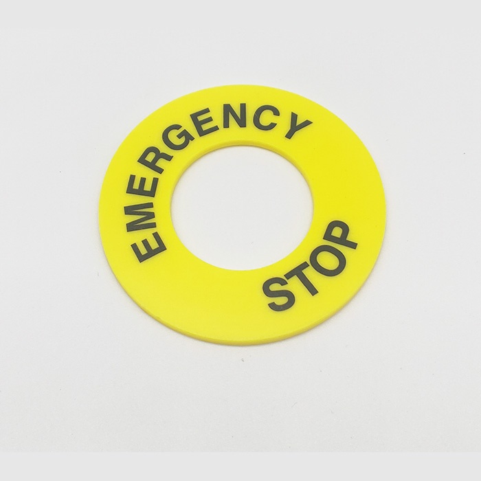 30mm Emergency Stop Push Button Switch Panel Label Frame