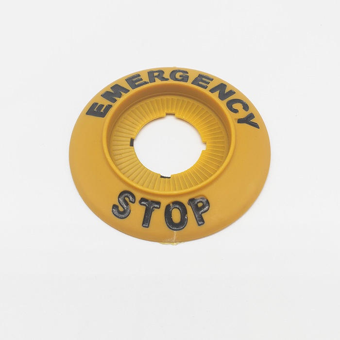 22mm emergency stop push button switch label frame