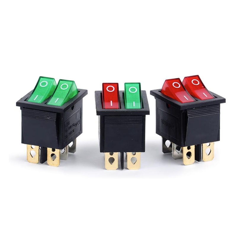3 Pin 15A 2 Position ON/OFF KCD3 Boat Rocker Switch With Indicator light