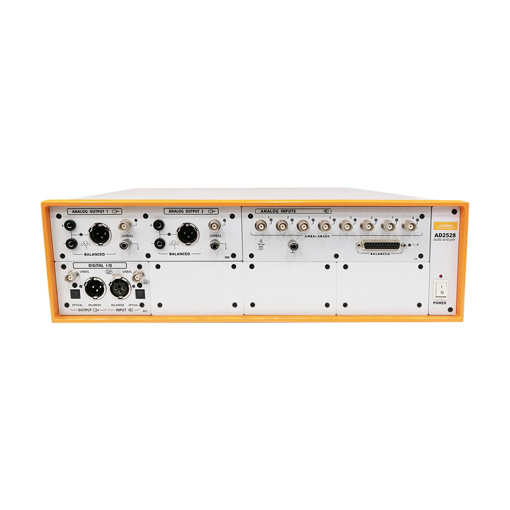 AD2528  Audio Analyzer used for high-efficiency testing in the production line, realizing multi-channel parallel testing