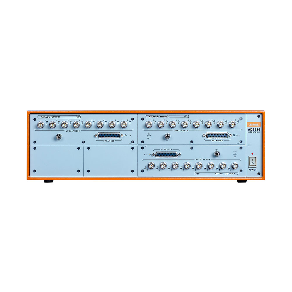 AD2536  Audio Analyzer with 8-channel analog output, 16-channel analog input interface