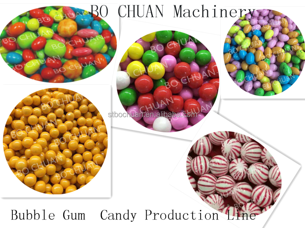 Popular Olivery Bubble Gum Fruit Roll Ball Gum Machine Automatical Candy Production Line For Sale
