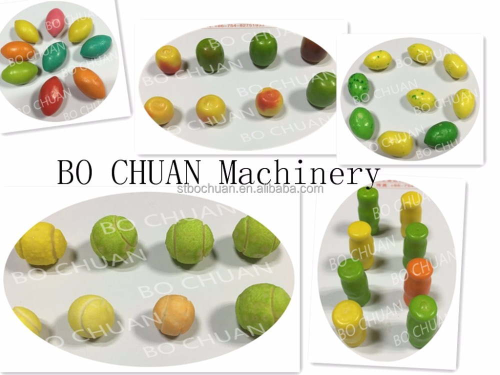 Popular Olivery Bubble Gum Fruit Roll Ball Gum Machine Automatical Candy Production Line For Sale
