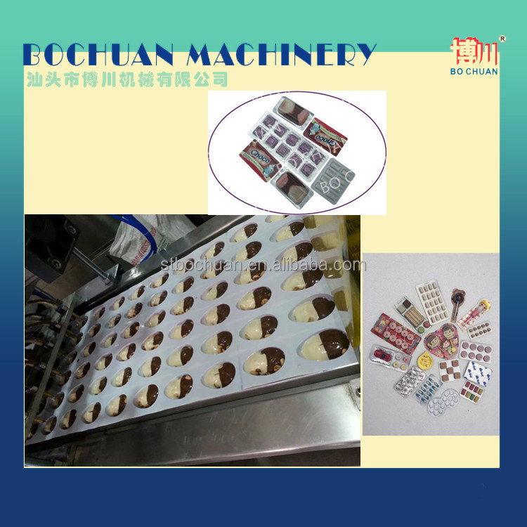 High Capacity Automatic Blister Machine Special Shape Type Packing Machine For Chocolate