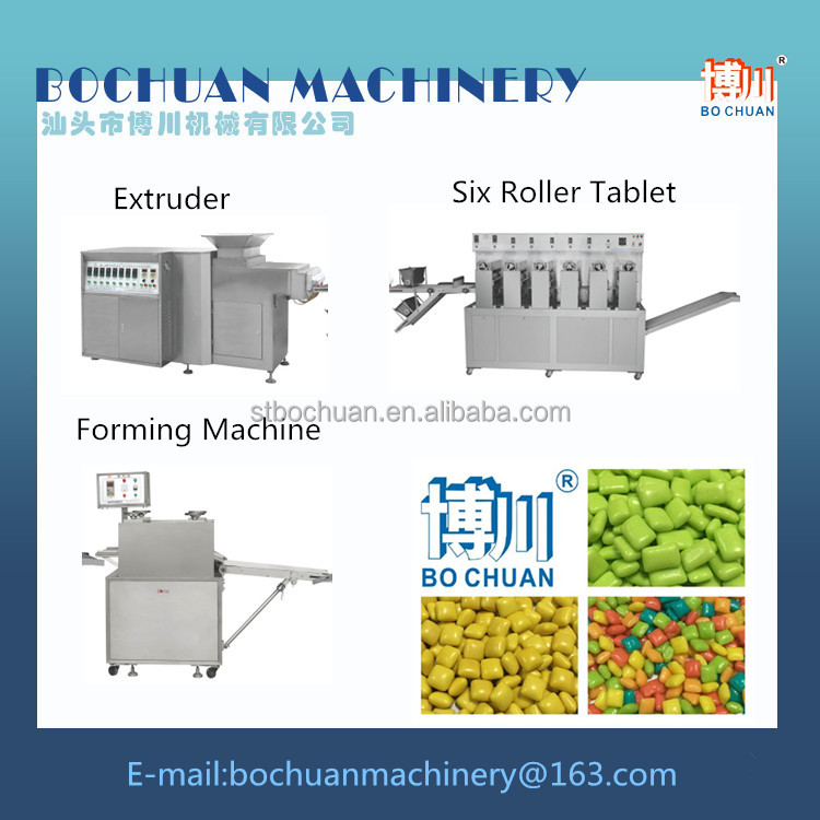 Manufactory Machinery Automatic Candy Production Line Xylitol Chewing Gum And Bubble Gum Making Machine