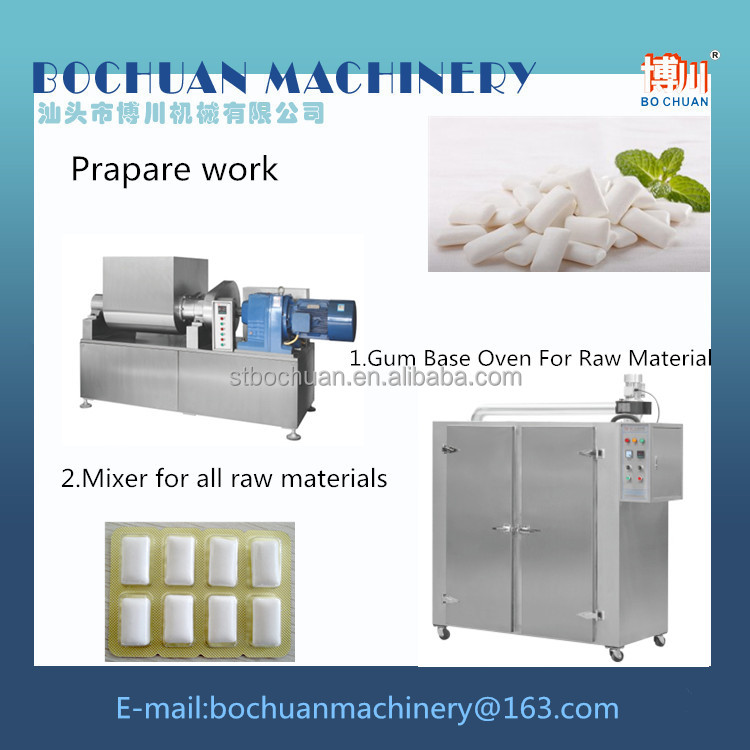 Manufactory Machinery Automatic Candy Production Line Xylitol Chewing Gum And Bubble Gum Making Machine