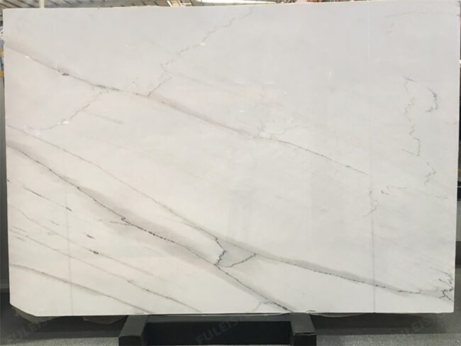 Polished White Lincoln Calacatta Marble Slabs