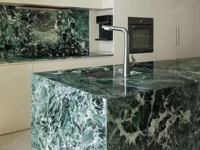 Verde Alpi Marble Island Top