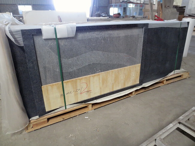 packing of honed steel grey granite kitchen countertops (1)