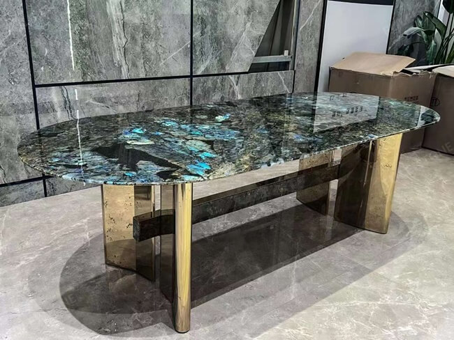 Labradorite Blue Granite Table