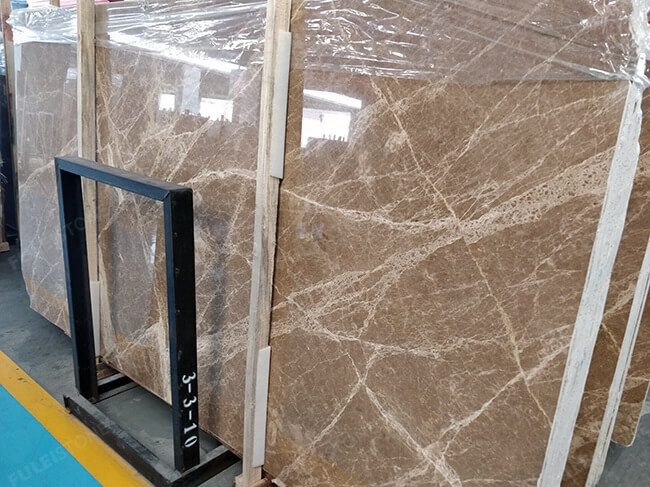 polished light emperador marble slabs (4)