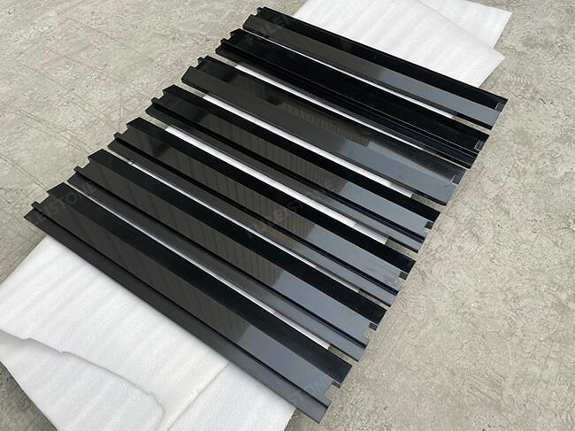 polished pure black granite door threshold (2)