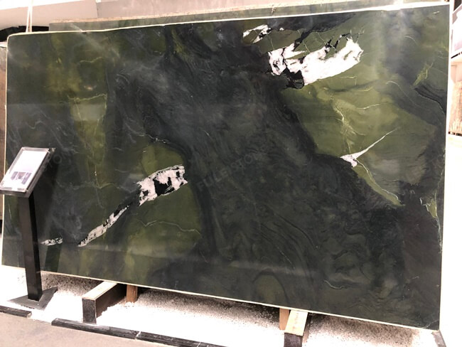 Polished verde avocado quartzite