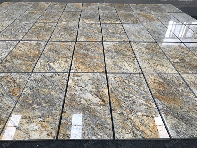 Golden Crystal Granite Tiles and Stairs