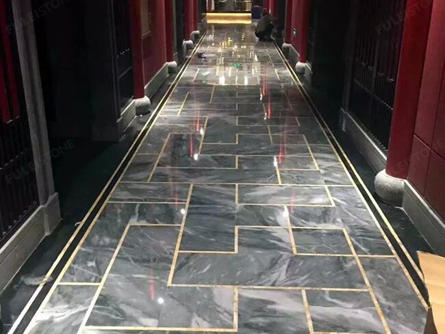 flooring decoration with royal grey marble (2)