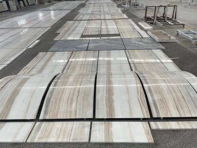 Curved Palissandro Classico Marble Tiles