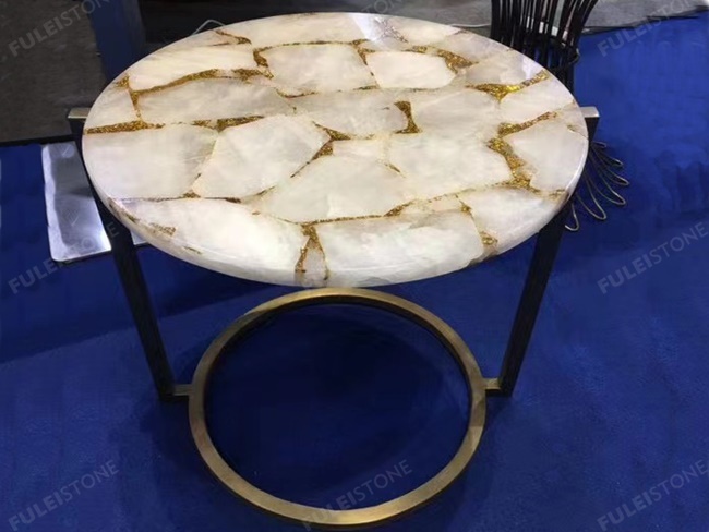 White Agate Table Tops