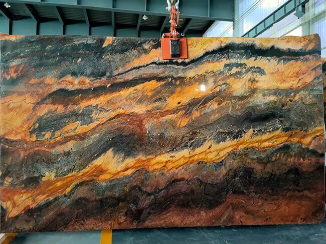 polished gold fire quartzite slabs (2)