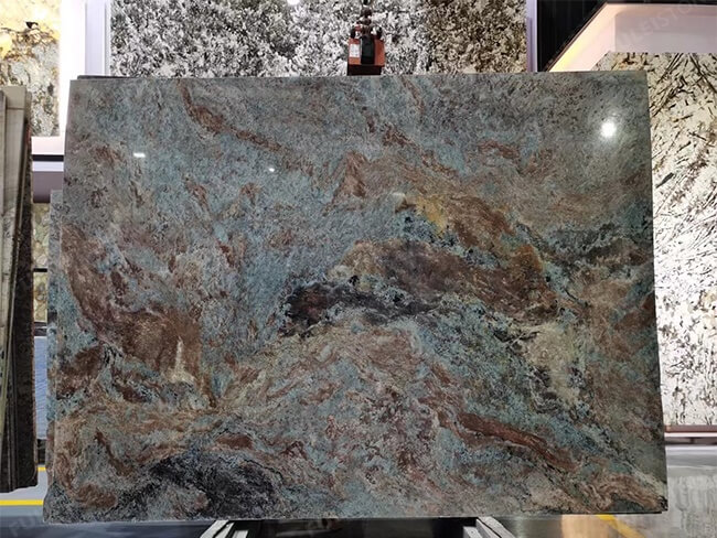 Brazilian Natural New Amazon Green Quartzite Slab