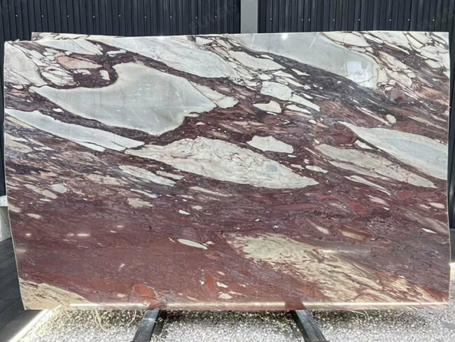 Calacatta Breccia Fantastico Arni Red Viola Marble Slabs